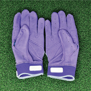 High Quality Bruce <b>Bolt</b> Style Baseball Batting Gloves 100% Premium Cabretta Leather <b>Hook</b> Loop Closure Right Hand Gloves - Product Image 4