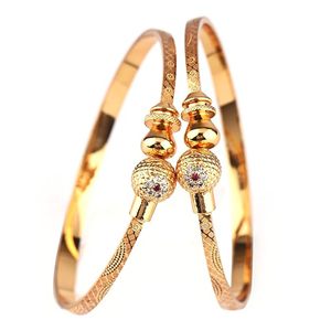 Women's Gold Plated Alloy Bangle <b>Bracelets</b> With <b>Crystal</b> Rhinestone Ball Design Classic Style Gift Jewelry - Product Image 4
