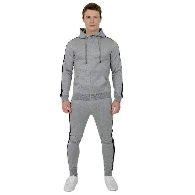 Ensemble pantalon de survêtement et sweat à capuche Streetwear Slim Fit Heavyweight Sweatshirt Flare Stacked Pants And Hoodie Men Sets