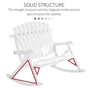 Sedia a dondolo pieghevole in metallo impermeabile per giardino, parco e arredamento da esterno - Product Image 2