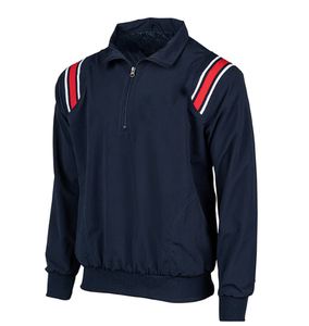 Veste de baseball unisexe pour adultes à manches longues, col ras du cou, fermeture éclair quart de tour, séchage rapide, idéale pour l'hiver et la salle de sport, vente en gros OEM - Product Image 5