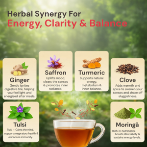 Té Herbal Ayurvédico Kapha para la Inmunidad y el Bienestar, 100g, Desintoxicación Natural y Apoyo Respiratorio, Grado Alimenticio, Para Todas las Estaciones - Product Image 4