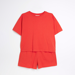 Conjunto Deportivo de Verano de 2 Piezas para Mujer, Top sin Mangas Transpirable y Pantalones Cortos Estilo Casual, Poliéster/Algodón - Product Image 4