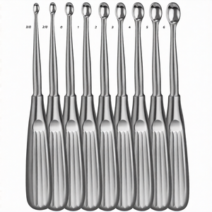 Curette Fourteen Inch Size Two Zero Angled Tip Stainless Steel Surgical Instrument for Orthopedic Surgery By <b>Blush</b> Surgical - Product Image 1