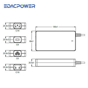 อีดีเอซี พาวเวอร์ แม็กซ์ อะแดปเตอร์แปลงไฟ EA1121XN 135W 7.1A AC/DC 19~24V สำหรับอุปกรณ์ไอที ระดับประสิทธิภาพ VI - Product Image 2