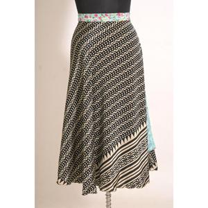 Falda Cruzada de Seda con Estampado Floral Vintage para Mujer, Hecha a Mano, Personalizada, Estilo Boho, Elegante, Cintura Natural, Largo hasta el Tobillo, para Todas las Temporadas - Product Image 2