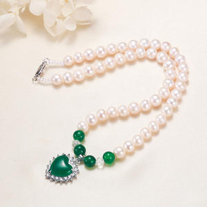 Collier de perles d'eau douce de 8 mm personnalisé, style Zhuji Ballack, petit article de mode, pendentif pour stand de marché nocturne - Product Image 3