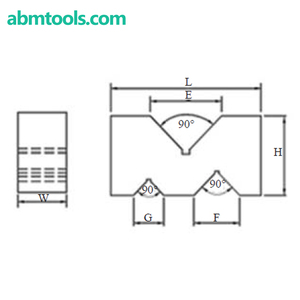Triple Vee Block <b>Measuring</b> & <b>Gauging</b> <b>Tools</b> for Precision Measurements Triple V Block M Type Non Magnetic V Block - Product Image 6