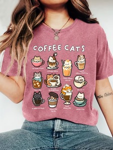 เสื้อยืดคอตตอนพิมพ์โลโก้ตามสั่ง ขายส่ง เสื้อผ้าสตรีทแวร์ลำลอง คอกลม แขนสั้น - Product Image 1