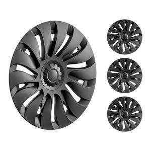 Copricerchi per Tesla Model Y 2020-2024, Completamente Compatibili con Nastro di Protezione e Foro per Valvola, in ABS PC, Adatti anche per Model 3 - Product Image 1