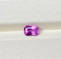 Pierre précieuse rose naturelle taille émeraude, pierre brute pour la création de bijoux, facettée octogonale, design de bijoux haut de gamme