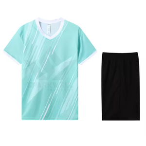 Ensemble de maillot de volley-ball sublimé orange pour femmes, col en V, manches courtes, jupe noire, polyester respirant, uniforme d'équipe personnalisé - Product Image 4