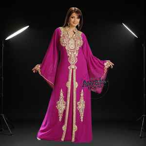 ชุดเดรสยาว 2 ชิ้น แบรนด์ AWAIS HOUSE สำหรับผู้หญิงมุสลิม ดีไซน์เรียบหรู ผ้ากำมะหยี่ประดับลูกปัด ทรงเอไลน์ เหมาะสำหรับงานกลางคืน/งานทางการ ขายส่ง - Product Image 6