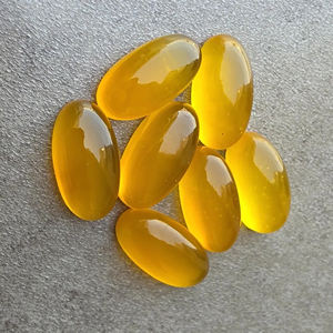 Auténtica Calcedonia Mango, Cabujón Ovalado Grande, Piedra Preciosa Suelta, Calibrada y Pulida para Joyería, Disponible en Todos los Tamaños - Product Image 6