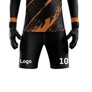 กางเกงขาสั้นฟุตบอลผู้ชาย แบรนด์ Brush Slash รุ่น Goalkeeper คอกลม แขนยาว แห้งเร็ว พิมพ์ลายแบบ Sublimation เอวยางยืด ผลิตจากโพลีเอสเตอร์ - Product Image 6