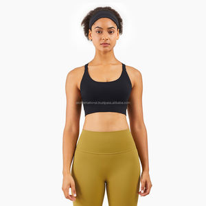 Sujetador Deportivo Sin Tirantes de Alta Calidad y Soporte, 100% Nailon, para Mujer, para Correr, Yoga, Personalizado, Venta al Por Mayor - Product Image 1