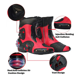 Zapatos de moto duraderos para hombre, calzado de conducción con suela resistente, ajuste cómodo para viajes de larga distancia en motocicleta - Product Image 4