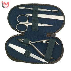 Professional Multi-function Stainless Steel Manicure <b>Pedicure</b> <b>Set</b> Cuticle Nipper Cutter Clipper Toenails Natural Leather Box OEM - Product Image 1