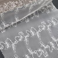 Tissu en dentelle extensible tricoté warp (Nylon/Spandex) 147 cm, léger, couleur personnalisée, qualité supérieure coréenne, pour vêtements de mariage