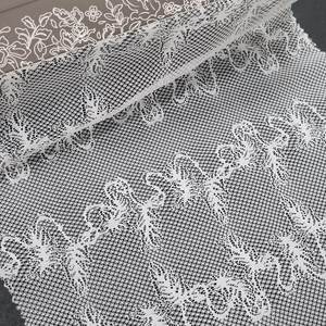 Tela de Encaje Elástica Abstracta (Nylon/Spandex) 147cm, Ligera, Tejido de Punto, Color Personalizado, Se Aceptan Diseños Personalizados, Estilo Seul para Bodas - Product Image 1