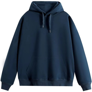 Servicio OEM al por Mayor, Sudaderas con Capucha de Felpa 100% Algodón de 370g para Hombre, Tallas Grandes, Hombros Caídos, con Logotipo Personalizado Impreso - Product Image 2