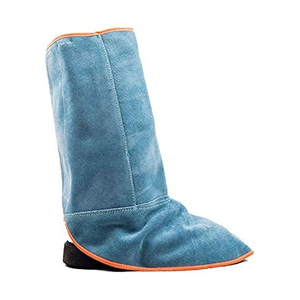 Welding <b>Work</b> Wear Feet Protection Welding Shoe Covers Machine Stitched Durable Construction Strap On Closure <b>Boots</b> Cover - Product Image 1