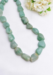 Cuentas de aventurina natural pulidas de 16 pulgadas, aventurina natural para la elaboración de joyería fina, piedra preciosa de alta calidad - Product Image 4