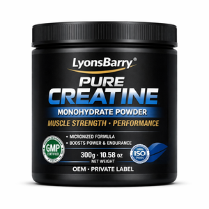 Creatina Monohidrato Pura en Polvo 300g, para Aumentar la Fuerza Muscular y el Rendimiento, Marca Privada OEM, Certificado GMP - Product Image 1