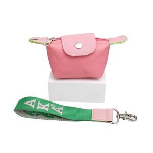Bolso de Mano Mini con Correa de Muñeca de Nailon Rosa, Bolso Bandolera Pequeño de Moda para Mujer, Cartera de Viaje, Porta Teléfono - Product Image 3
