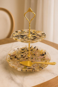 Soporte para Pastel de Resina Epoxi, Hecho a Mano, Clásico, para Decoración de Bodas - Product Image 3