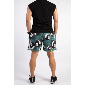 Shorts de basket-ball pour hommes avec imprimé de boules de billard, tissu en maille léger, shorts d'entraînement pour le sport, la gym et la remise en forme - Product Image 3
