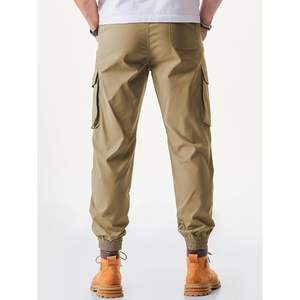 กางเกงจ็อกเกอร์ลำลองผู้ชายแบบสั่งทำพิเศษ เอวยางยืดพร้อมเชือกผูก ทรงเทเปอร์ มีกระเป๋า เหมาะสำหรับกิจกรรมกลางแจ้ง - Product Image 4