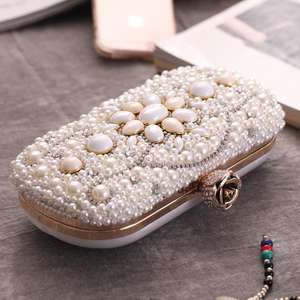 Modern Indian Embroidered Lightweight Square Clutch <b>Bag</b> for Bridesmaids Wedding Jewelry Pouch Elegant Party Gift <b>Bag</b> From India - Product Image 3