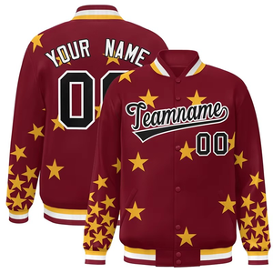 Manufacturer direct sale casual university winter sports jacket high quality wool customizable baseball design zipp - Product Image 1