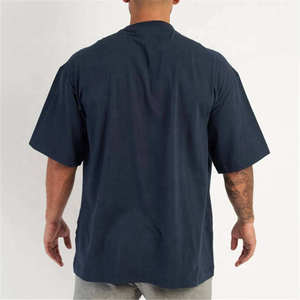 Vente Flash : T-shirt Homme Décontracté en Coton Tricoté Respirant à Manches Courtes, Coupe Classique, Logo Personnalisé sur le Devant, Vente en Gros - Product Image 6