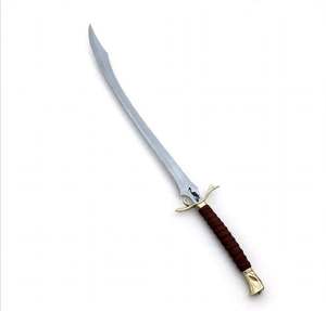 Outil utilitaire long en acier satiné, fabriqué à la main, avec poignée gainée de cordon et protège-poignée en laiton - Product Image 5