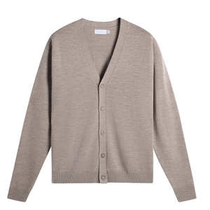 <b>Mens</b> Button <b>Wool</b> <b>Cardigan</b> 100 Percent <b>Wool</b> Premium Knitwear OEM ODM - Product Image 3