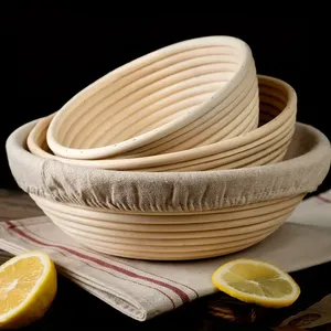 Juego de Cestas de Ratán para Panadería Profesional con Forro para Panaderos, Utensilios de Cocina, Precio Competitivo Personalizable - Product Image 1