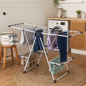 Vente en gros de cadre en métal durable, organisateur en tissu assemblé, étendoir pour usage domestique-pour salle de bain, balcon, salon - Product Image 2