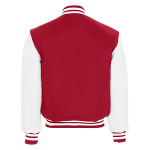 OEM Custom Winter Letterman University Jacket for Men <b>Covered</b> <b>Button</b> Closure Wholesale Blank Letterman University Jackets - Product Image 2