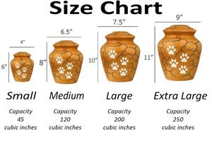 Urna de Madera Hecha a Mano para Cenizas de Perro o Gato, Urna Conmemorativa con Huella Azul Grabada, Urna de Cremación Personalizada, Idea de Regalo para la Pérdida de un Mascota - Product Image 2