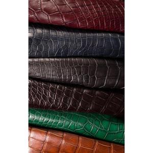 Prix d'usine Cuir de crocodile 100% naturel, finition grain de cuir, résistant à l'eau, écologique, cuir animal personnalisable - Product Image 1