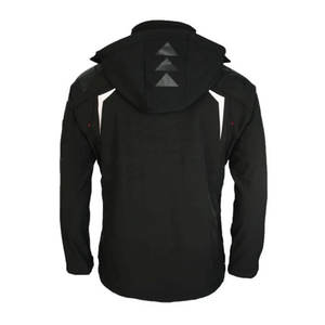 Veste en cuir pour motard FLASH GEAR, hiver, avec col à capuche, logo sur le devant, style décontracté, respirante, unisexe, pour la conduite - Product Image 1