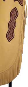 Premium Horse <b>Riding</b> Full <b>Chaps</b> with Chinks Genuine Leather Decorative Fringe and Snap Closures Western Cowboy <b>Riding</b> Gear - Product Image 5