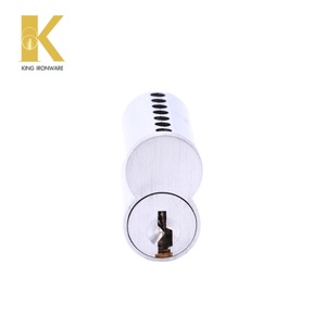 Cylindres de serrure avec plusieurs options de cannelures, en laiton chromé satiné, 7 cannelures Q SFIC pour la sécurité des bâtiments commerciaux - Product Image 4