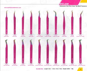 Pince à épiler de qualité professionnelle en acier inoxydable à pointe dépoussiérée avec logo personnalisé - Product Image 6