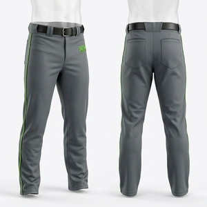 Pantalones de Béisbol Personalizados OEM Premium, Talla Grande, Transpirables, 100% Poliéster, con Presillas Resistentes, Venta al Por Mayor - Product Image 1