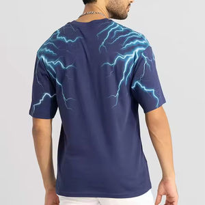 Camiseta Oversize de Algodón para Hombre, Cuello Redondo, Personalizable con Logo, Hecha en Pakistán, Venta Caliente - Product Image 2