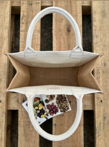Sac fourre-tout en jute écologique de qualité supérieure, directement de l'usine, réutilisable, avec logo personnalisé pour les courses, la vente au détail et l'usage quotidien - Product Image 2
