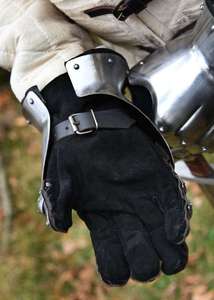 Decorative Medieval Plate <b>Gloves</b> with Traditional Metal Finish for Costume Accessories Display Collections and Interior Decor - Product Image 2